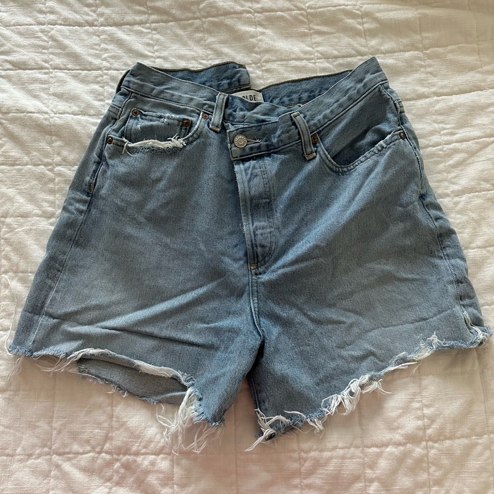 Agolde cross cross shorts